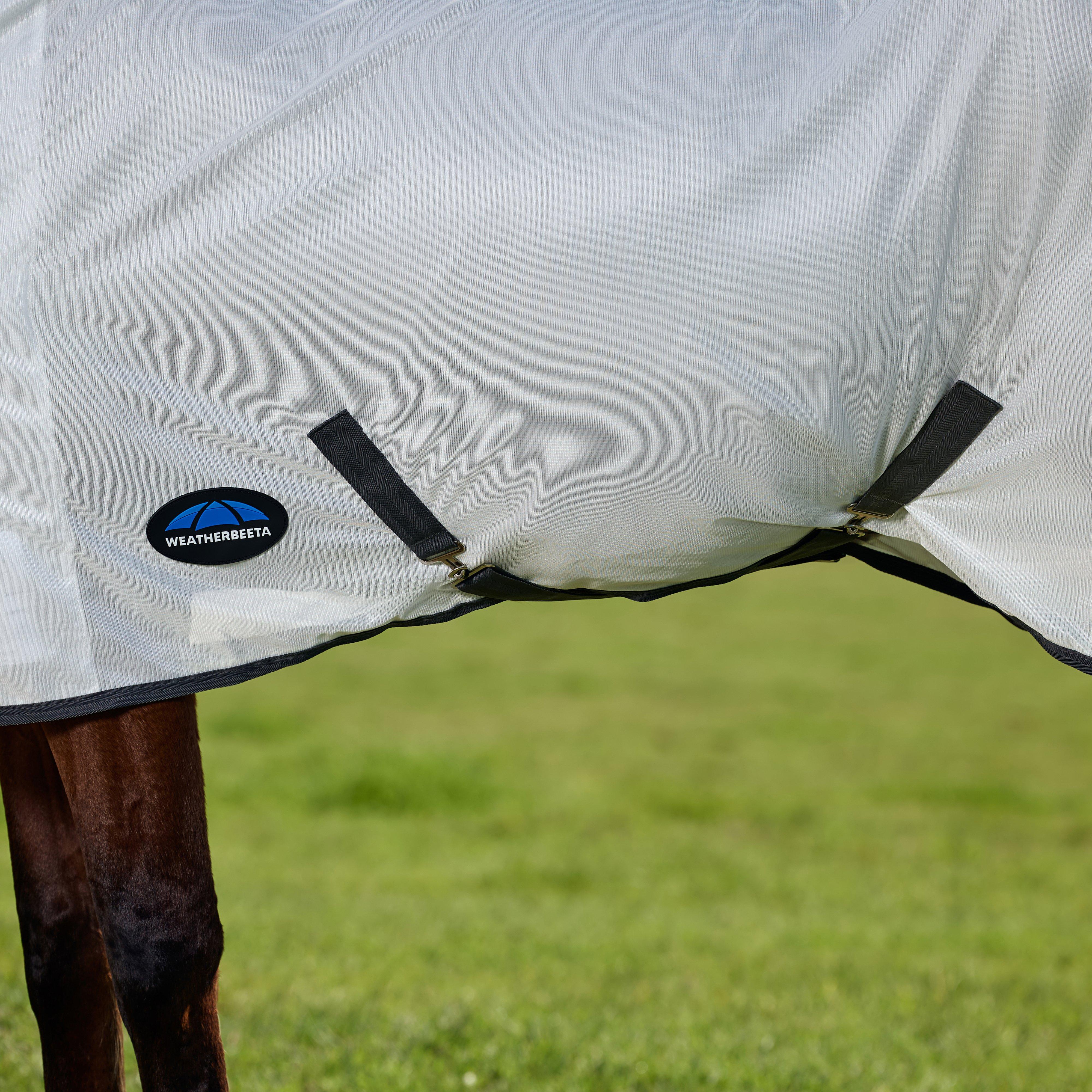 ComFiTec Tyro Combo Neck Fly Sheet White/Charcoal