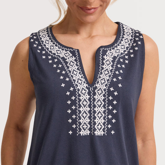 Women's Anaya Embroidered Jersey Shift Dress