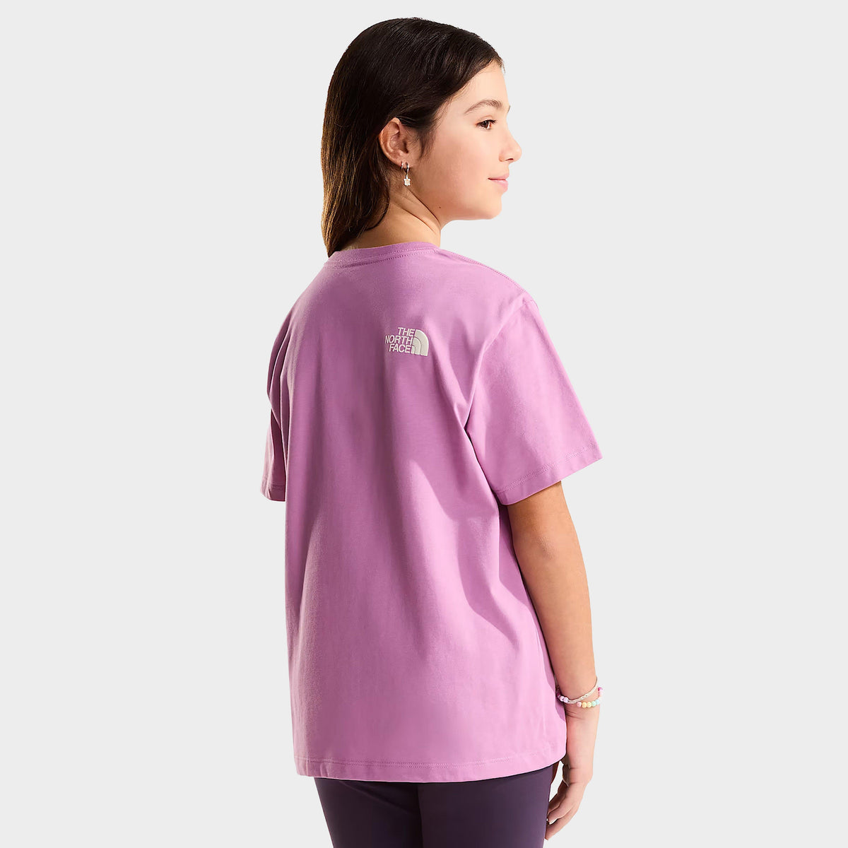 THE NORTH FACE JNR CREW T-SHIR-TNF G CHALBI TT PNK