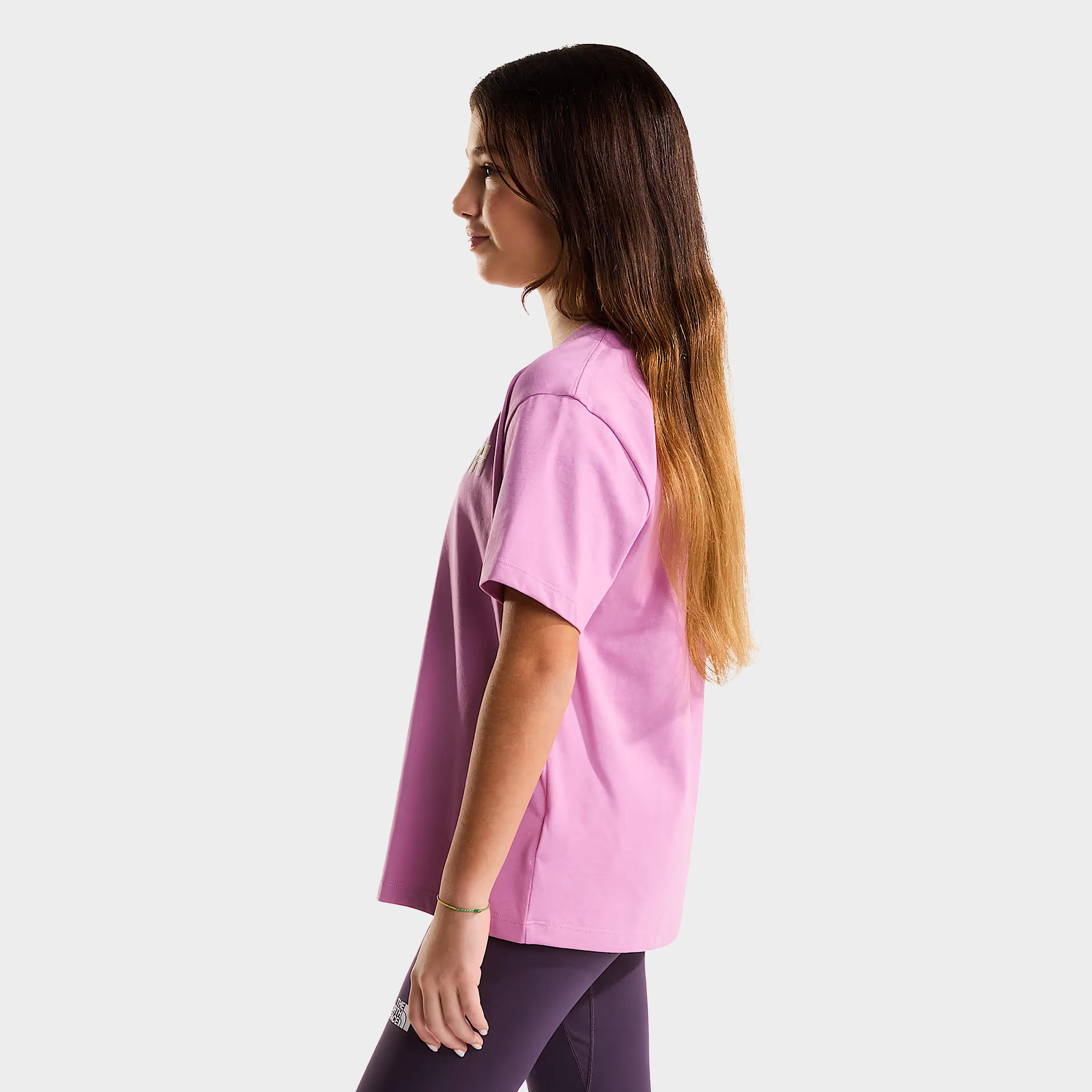 THE NORTH FACE JNR CREW T-SHIR-TNF G CHALBI TT PNK