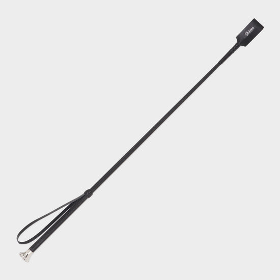 Leather Show Whip | Black