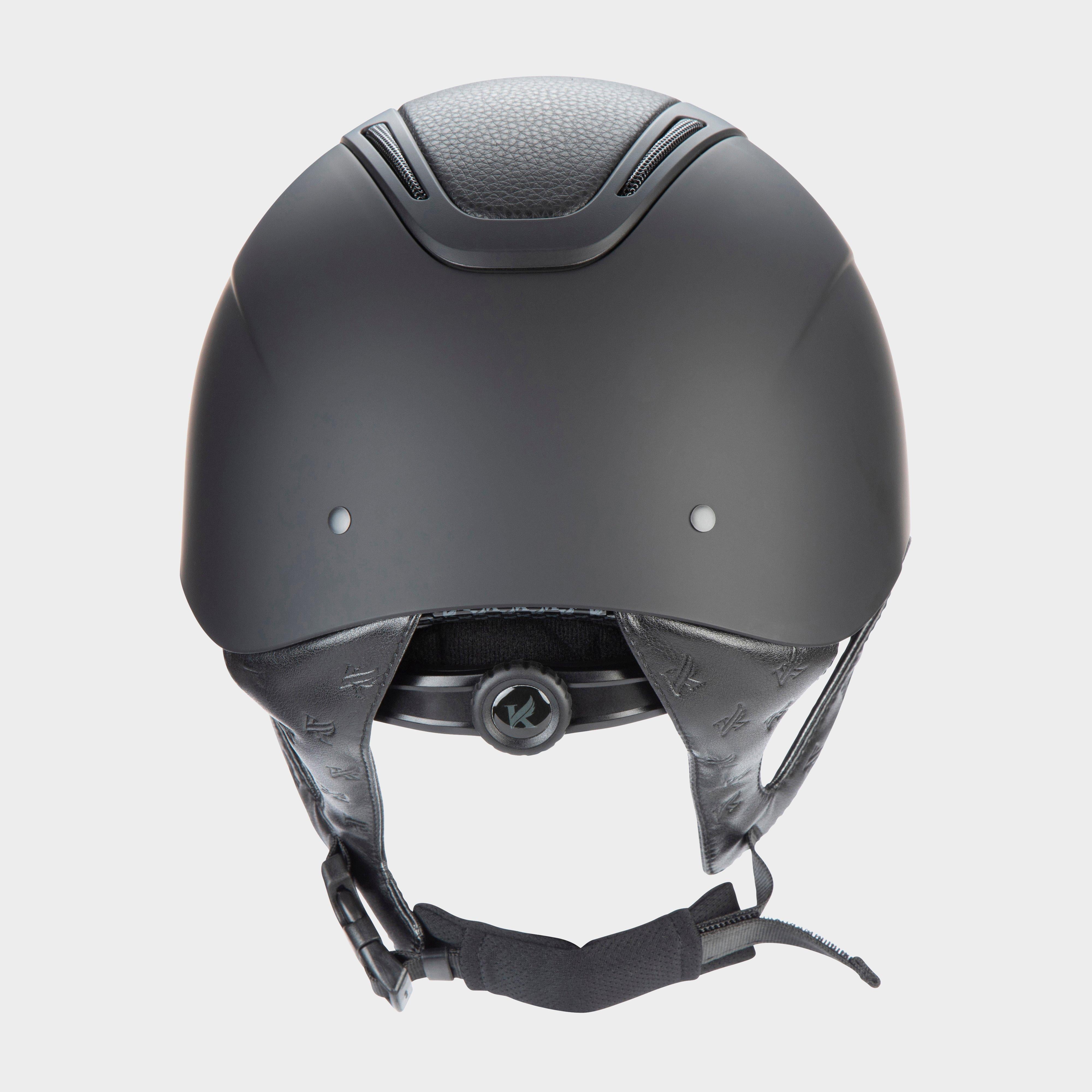 Kids Amity LTHR Riding Hat Black