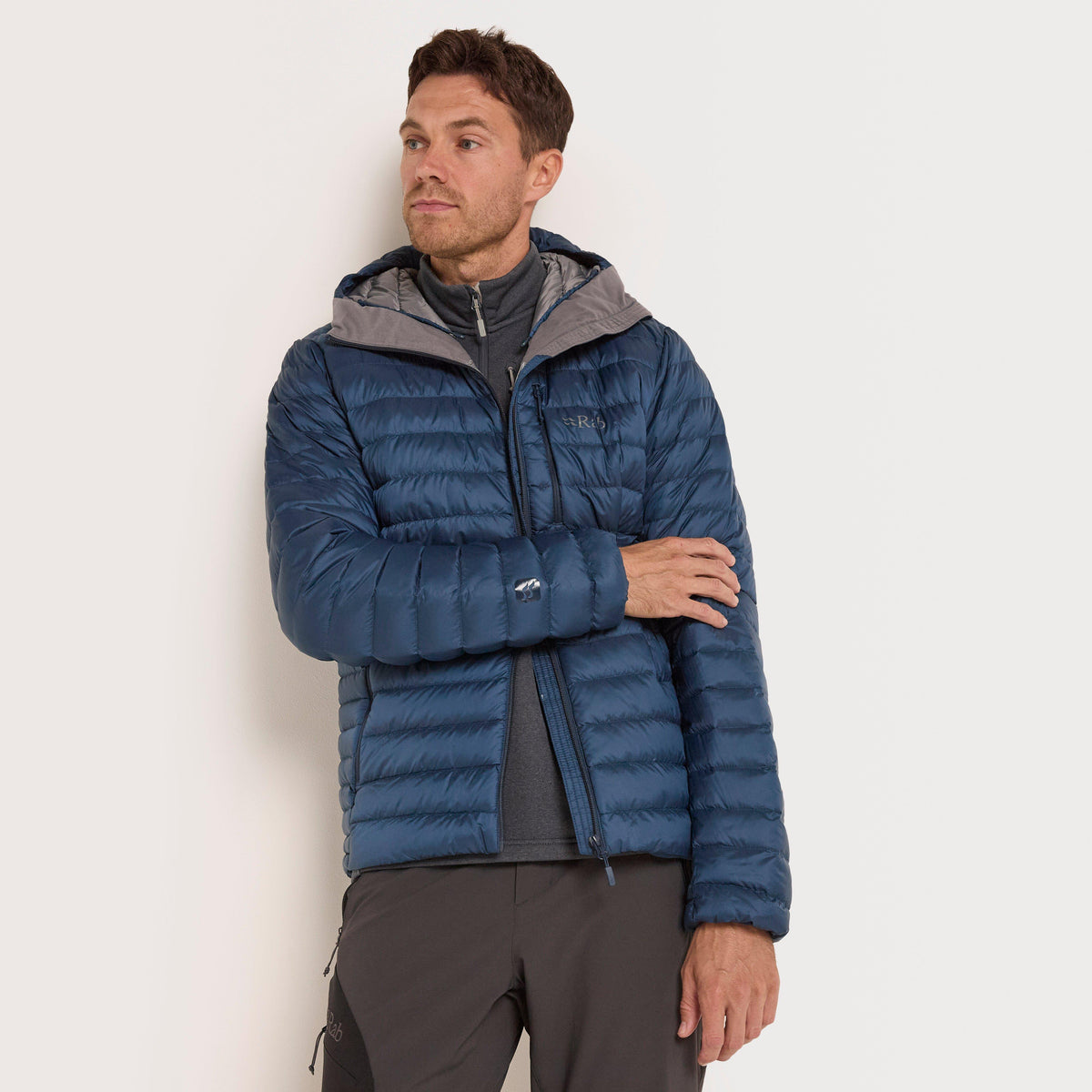 Men's Microlight Alpine Down Hooded Jacket