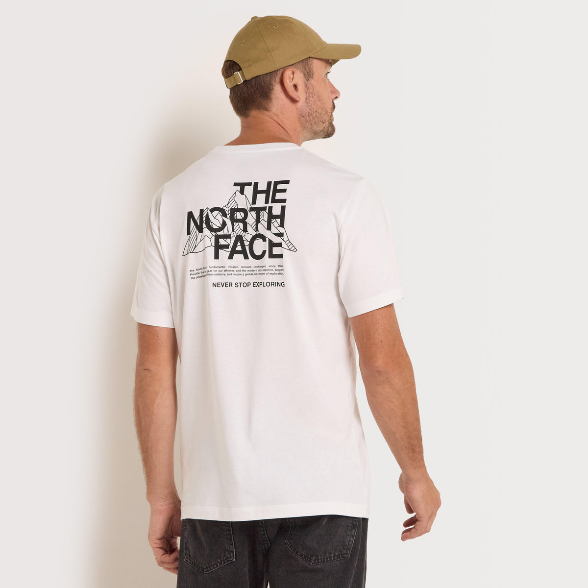 THE NORTH FACE TEE - SHIRTS-TNF M MTN SKETCH T WHT