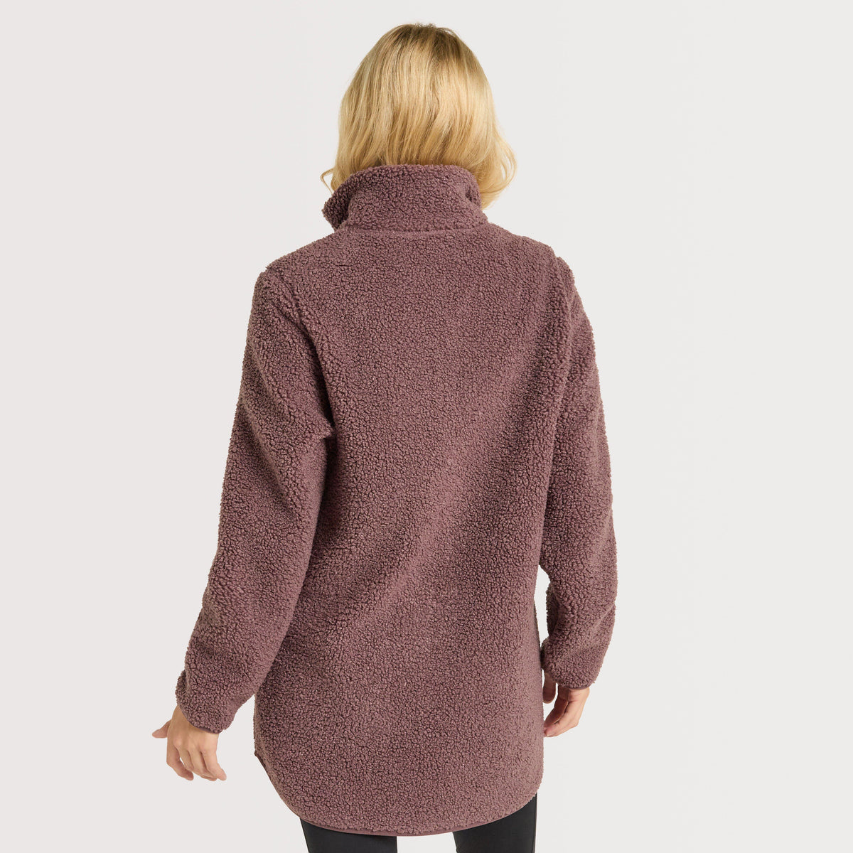 Women’s High Curl Long Fleece Top