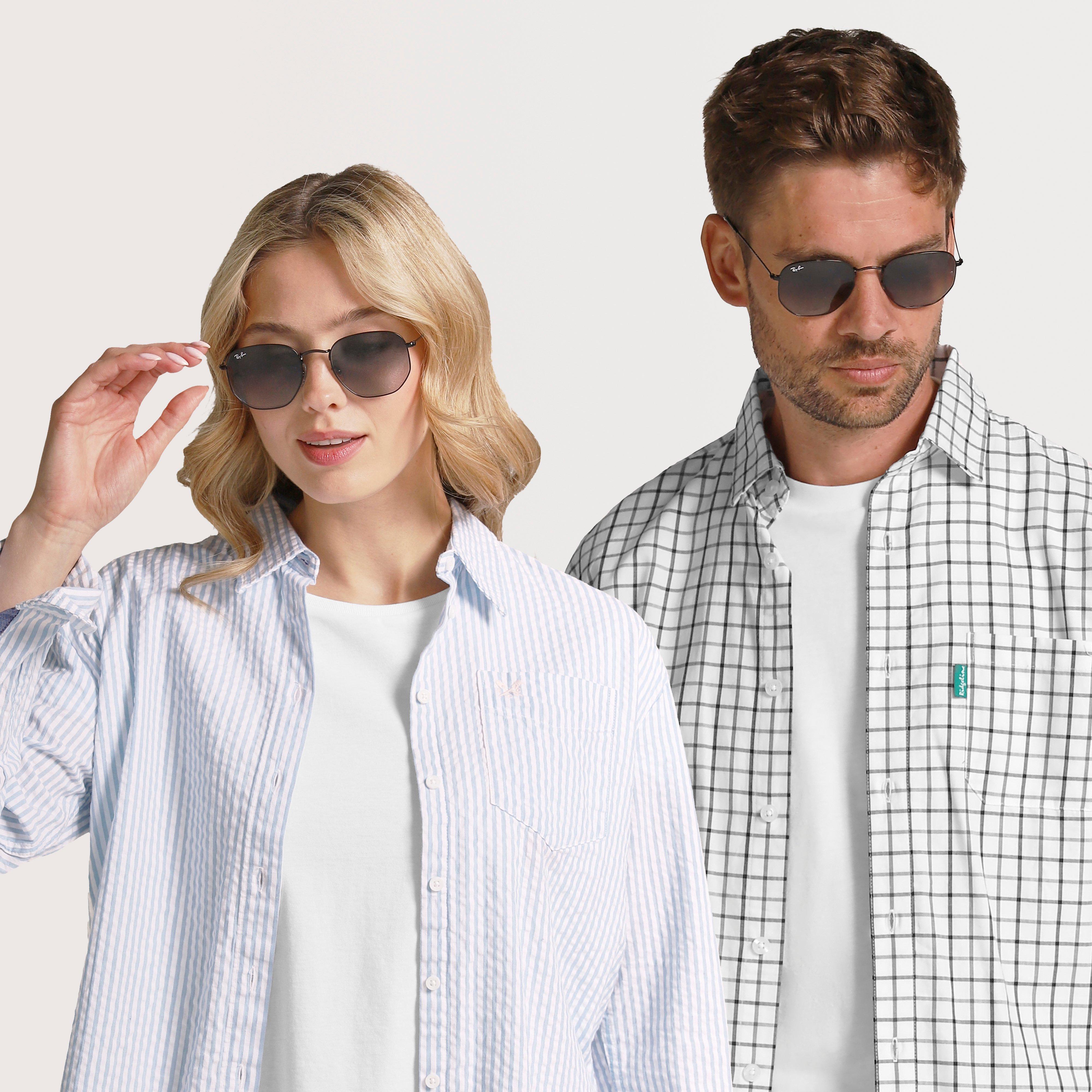 Hexagonal Gradient Sunglasses
