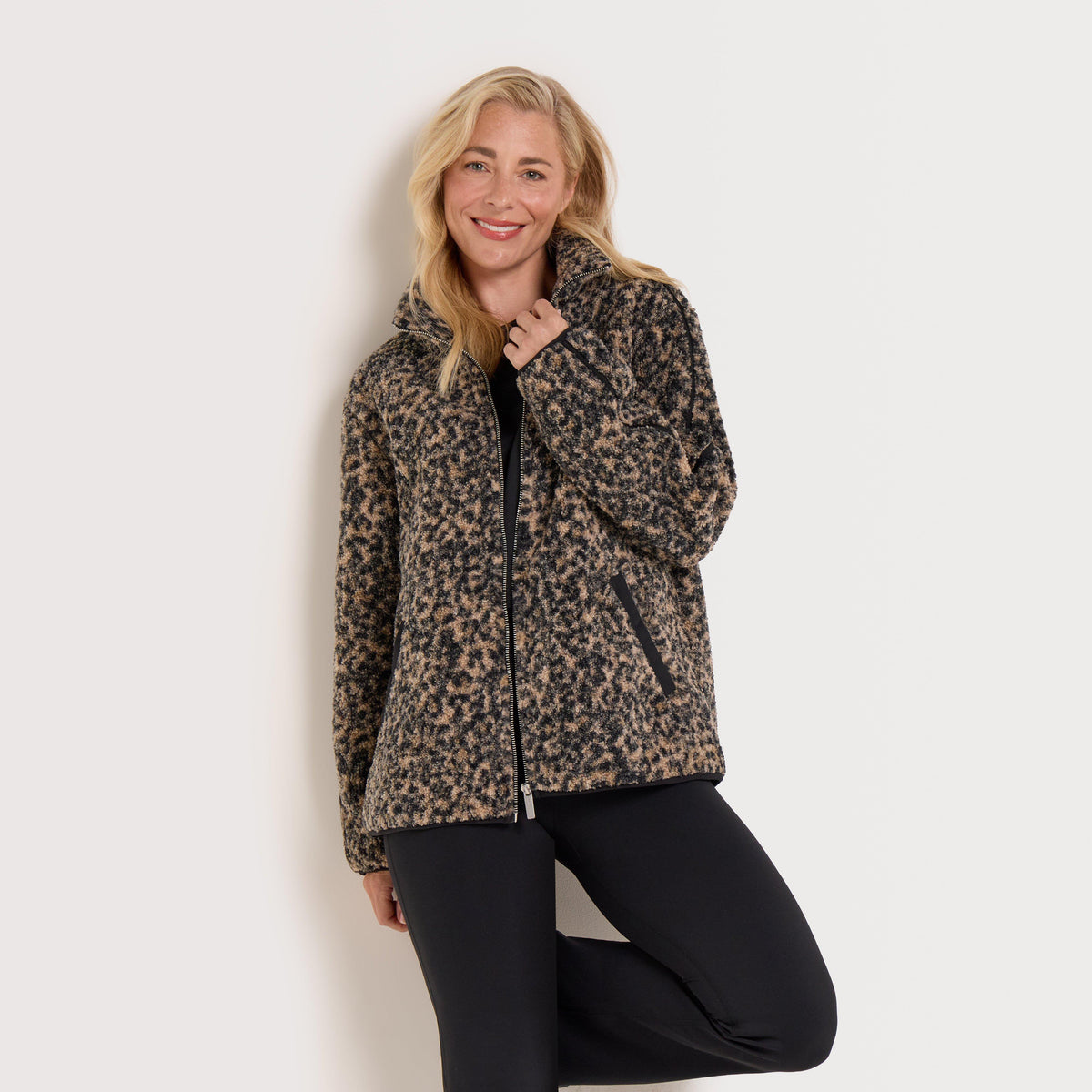 Women's Plush Zip Up Fleece Midlayer