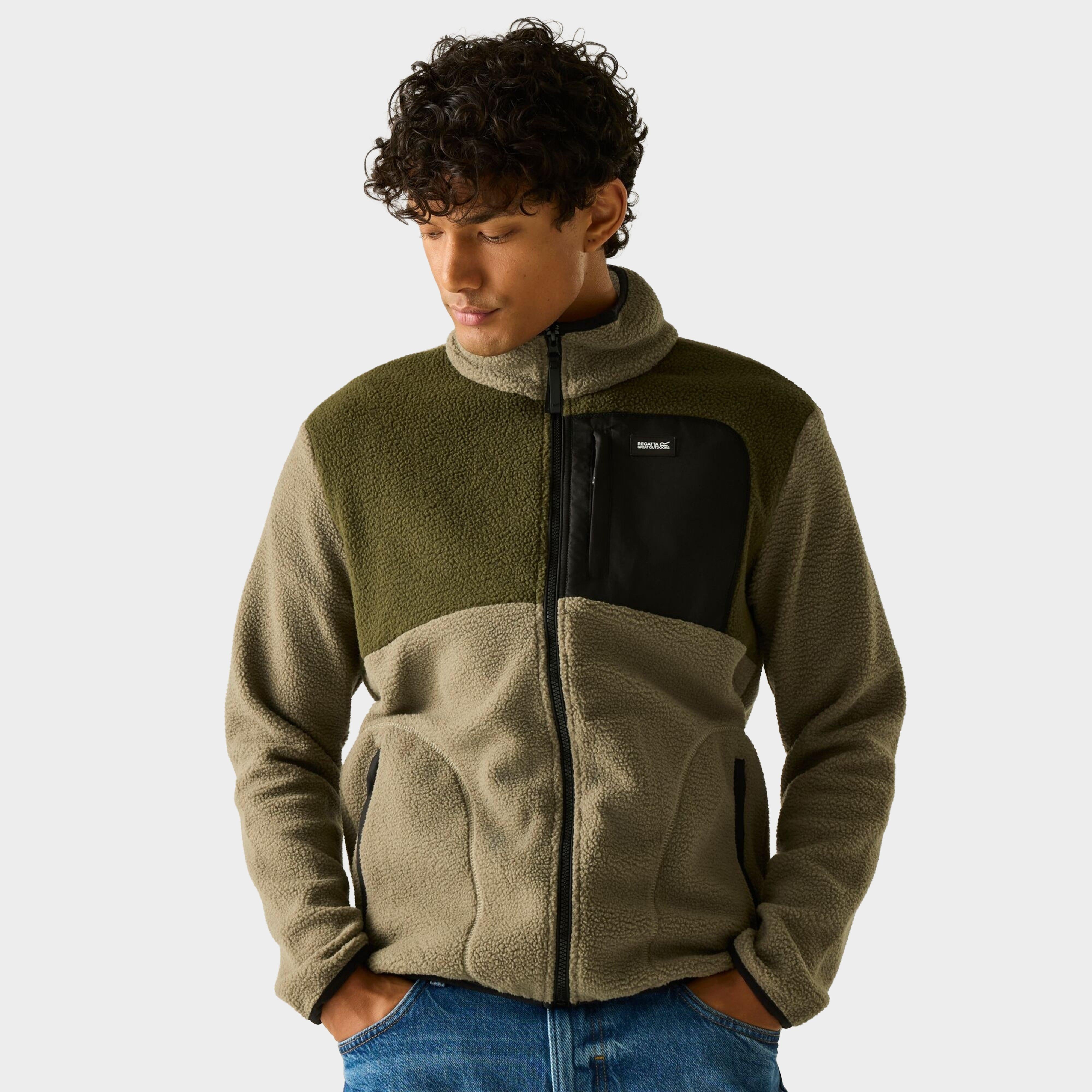 Men's Frankie Borg Colour Block Full Zip Fleece