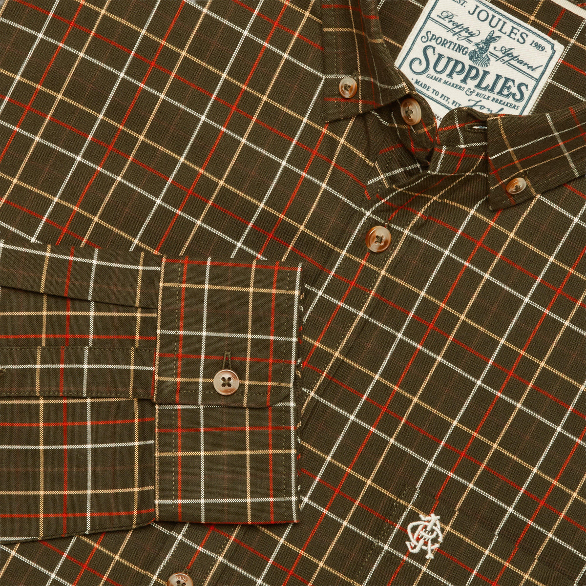 Men's Checked Classic Fit Cotton Oxford Shirt