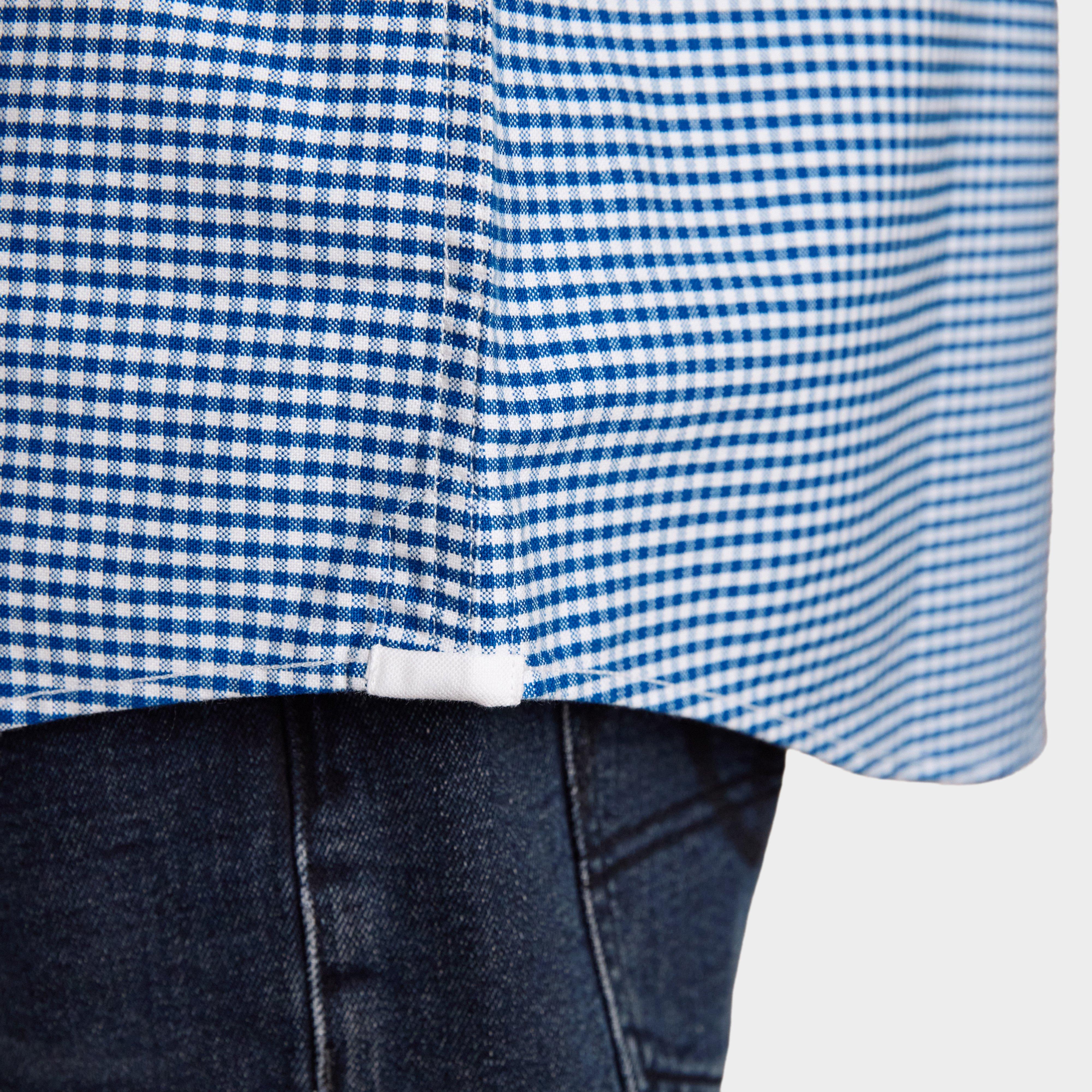 Men's Checked Classic Fit Cotton Oxford Shirt