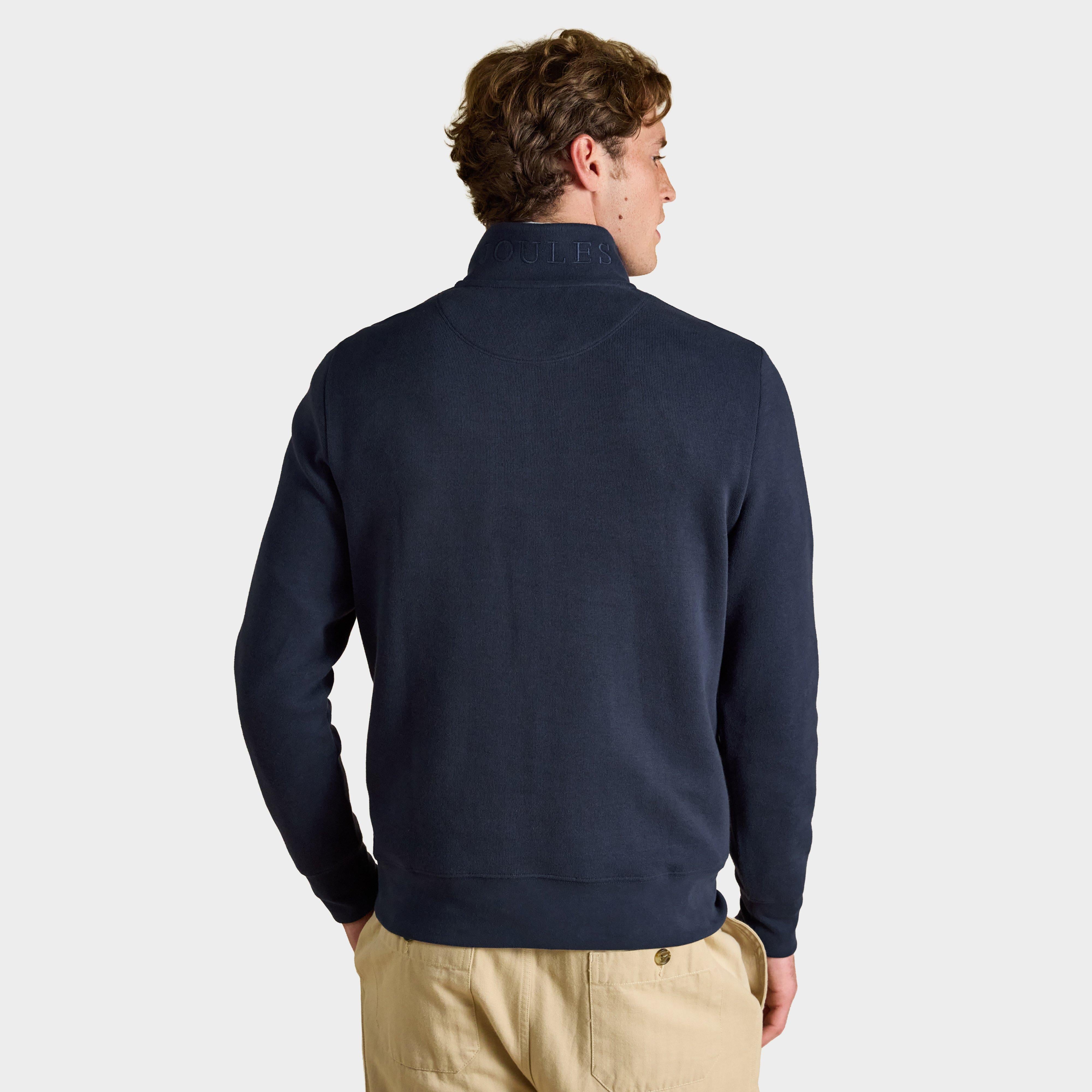 Men's Alistair French Ribbed Quarter Zip Sweatshirt
