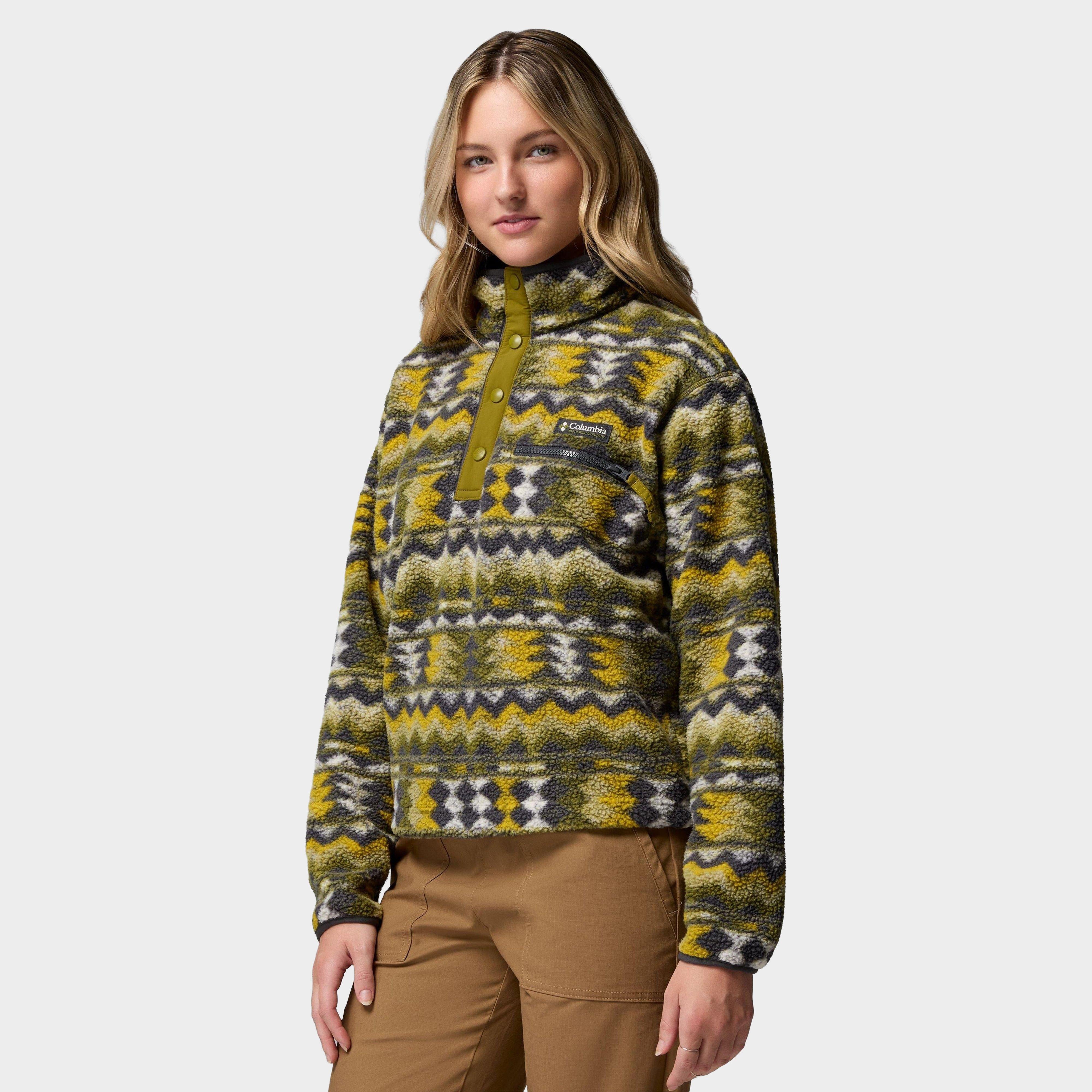 COLUMBIA WMS MIDLAYER-COL W HELVETIA II CRP GRN