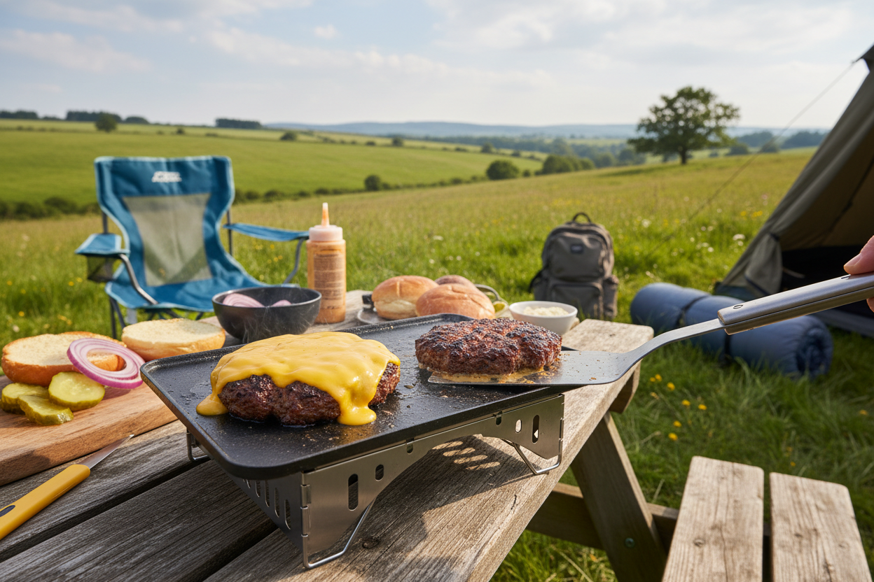 Smash Burgers with Mustard Mayo | Campingaz x Fell Foodie