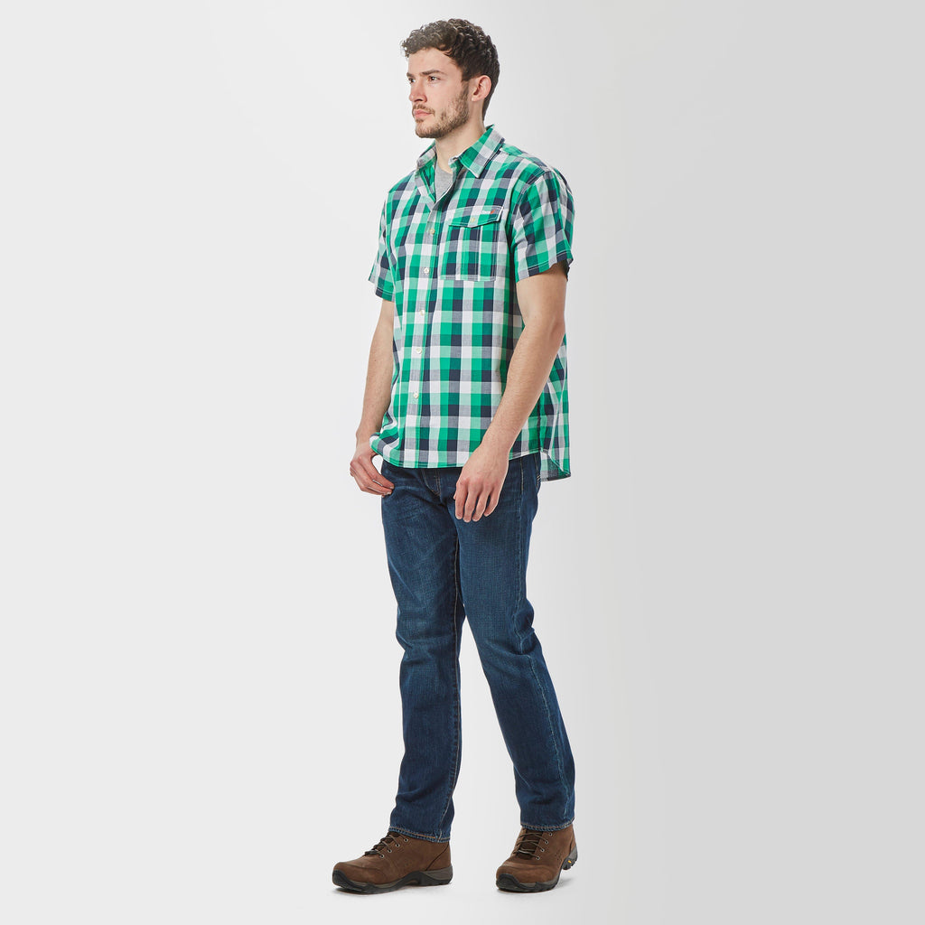 Men’s Short Sleeve Checked Shirt