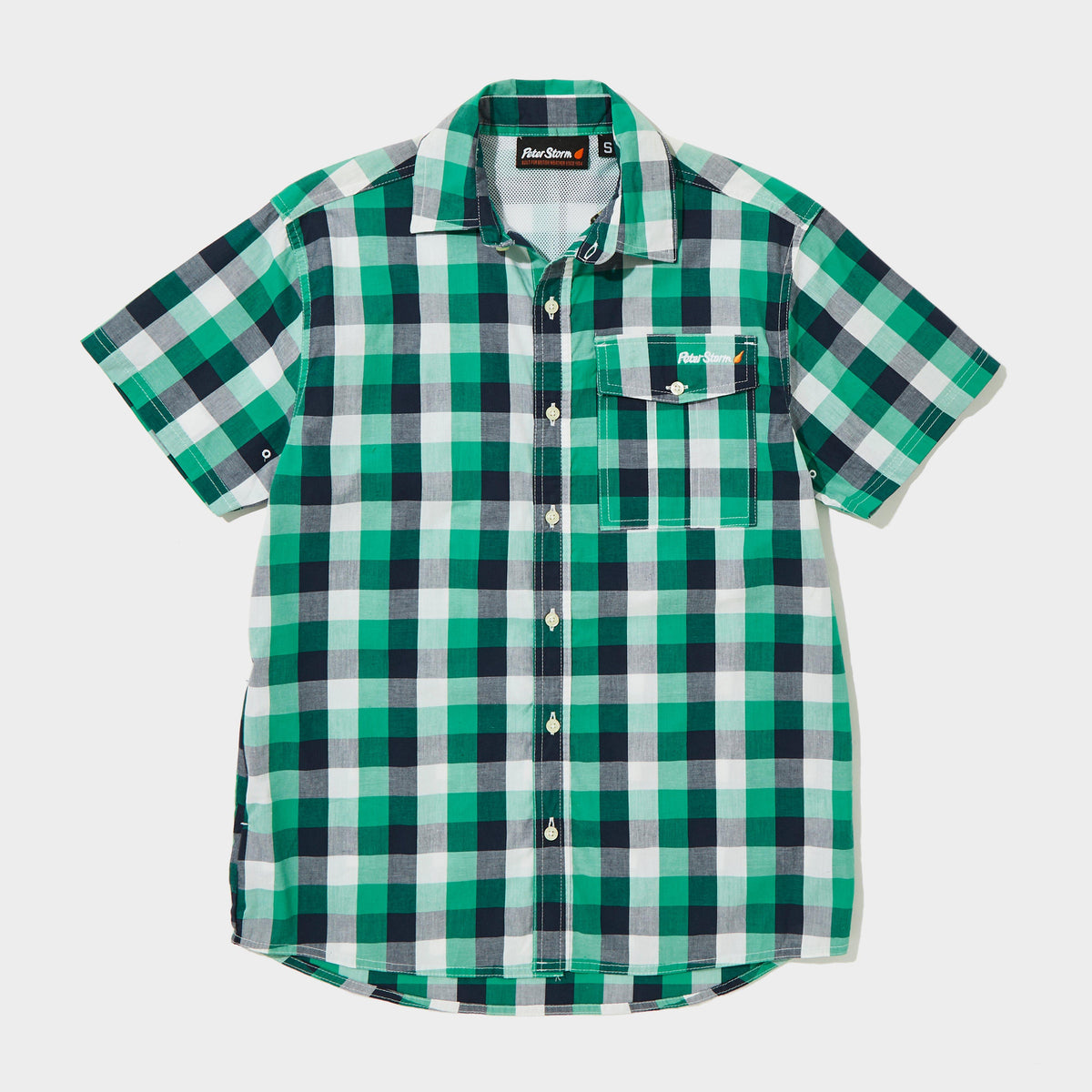 Men’s Short Sleeve Checked Shirt