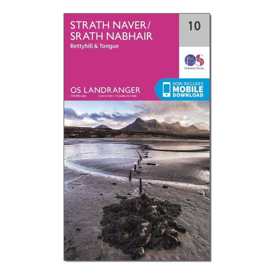 Landranger 10 Strathnaver, Bettyhill & Tongue Map With Digital Version