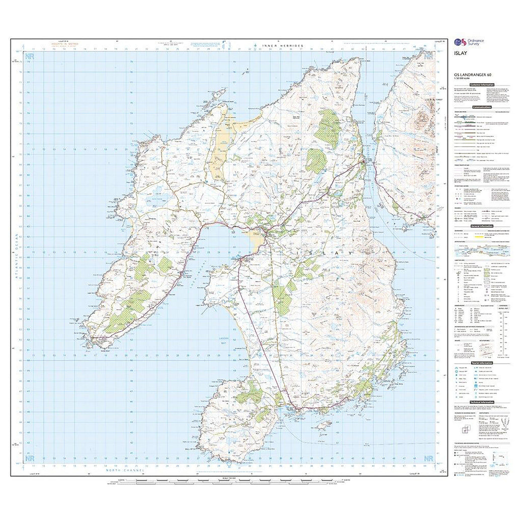Landranger Active 60 Islay Map With Digital Version