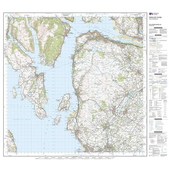 Landranger Active 63 Firth of Clyde, Greenock & Rothesay Map With Digital Version