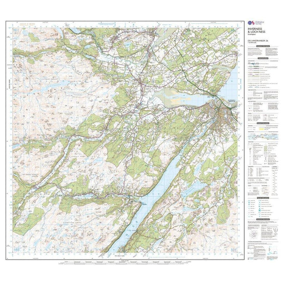 Landranger 26 Inverness & Loch Ness, Strathglass Map With Digital Version