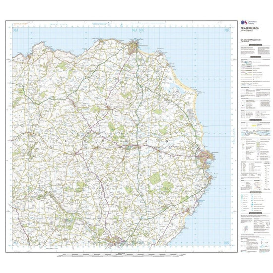 Landranger 30 Fraserburgh, Peterhead & Ellon Map With Digital Version