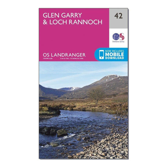 Landranger 42 Glen Garry  Loch Rannoch Map With Digital Version