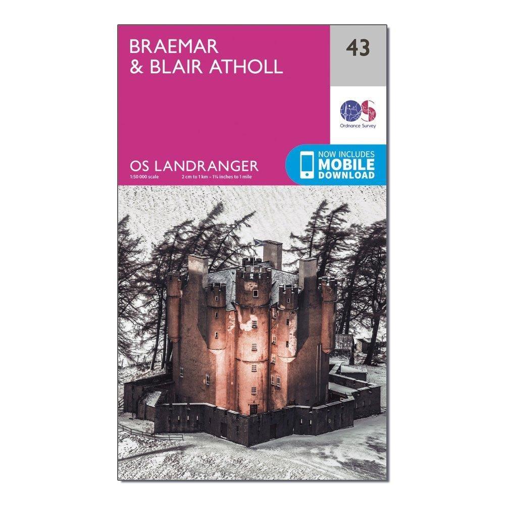 Landranger 43 Braemar  Blair Atholl Map With Digital Version