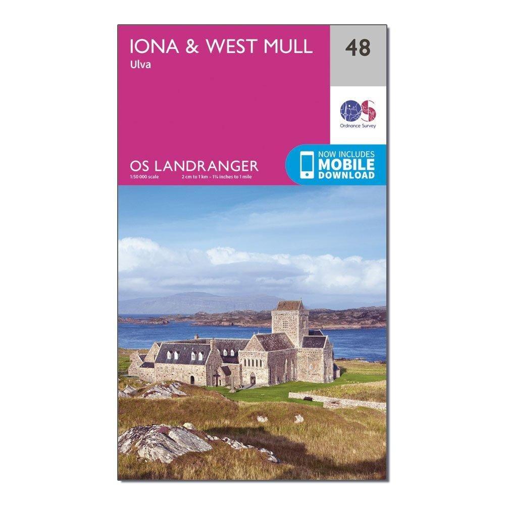 Landranger 48 Iona  West Mull Ulva Map With Digital Version