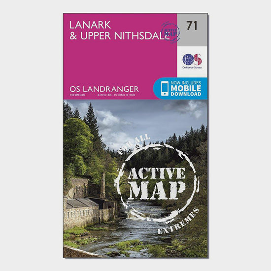 Landranger Active 71 Lanark & Upper Nithsdale Map With Digital Version