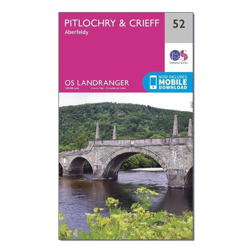 Landranger 52 Pitlochry & Crieff Map With Digital Version