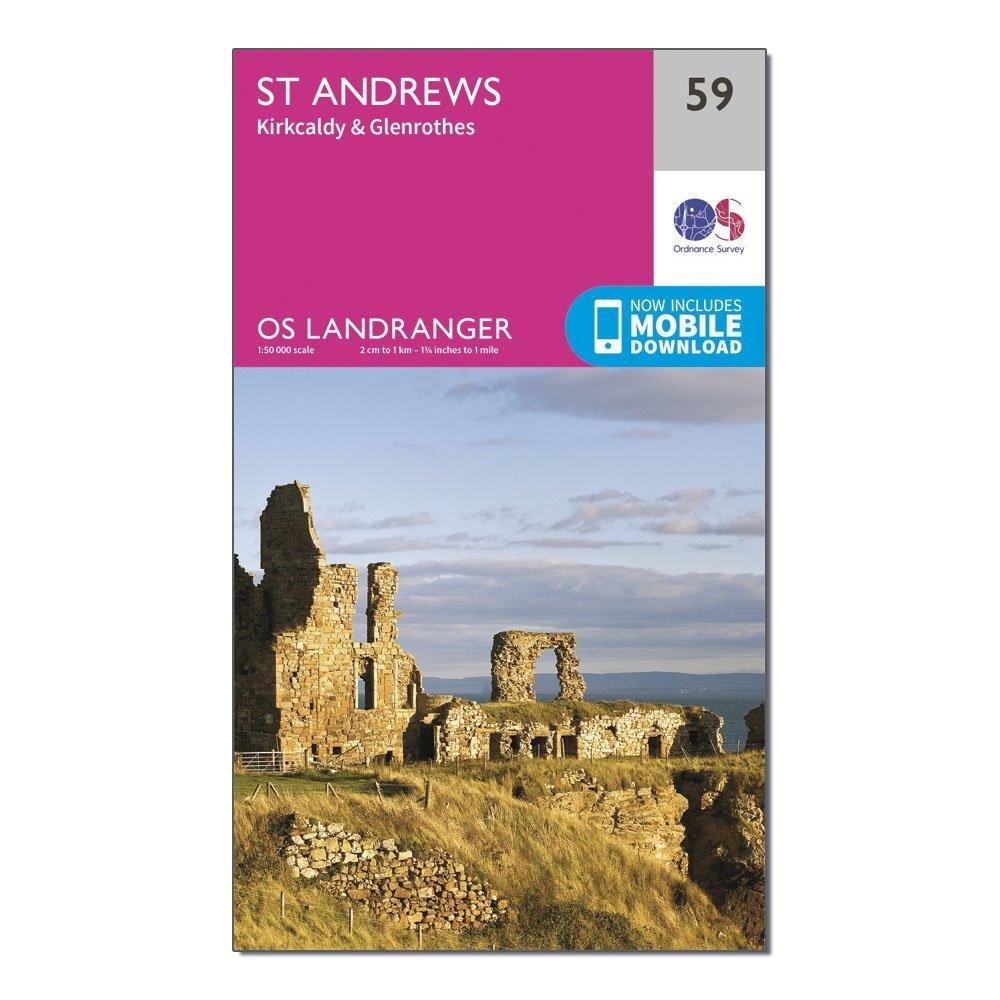 Landranger 59 St Andrews, Kirkcaldy & Glenrothes Map With Digital Version