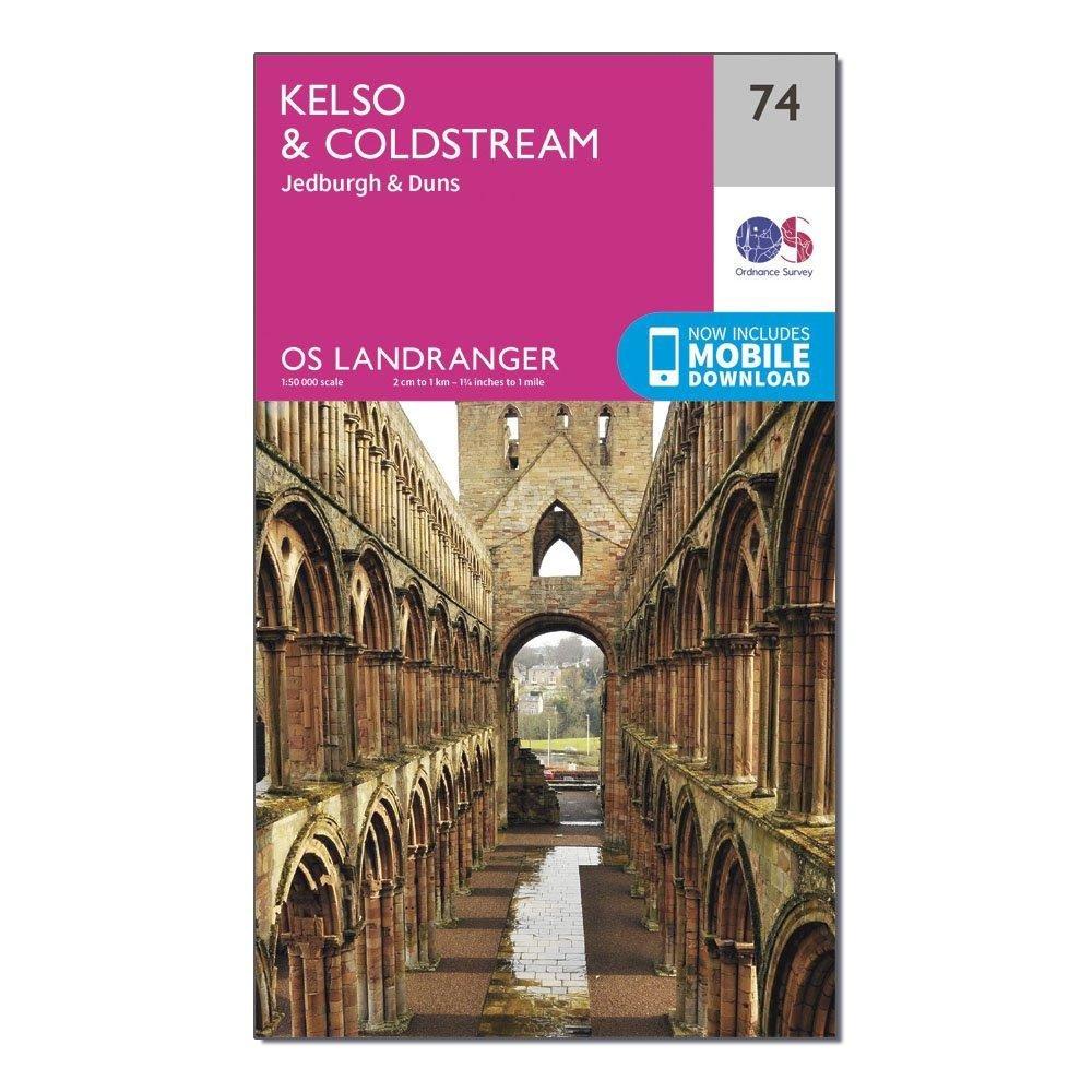 Landranger 74 Kelso  Coldstream Jedburgh  Duns Map With Digital Version