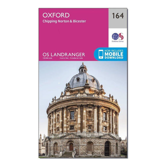 Landranger 164 Oxford, Chipping Norton & Bicester Map With Digital Version