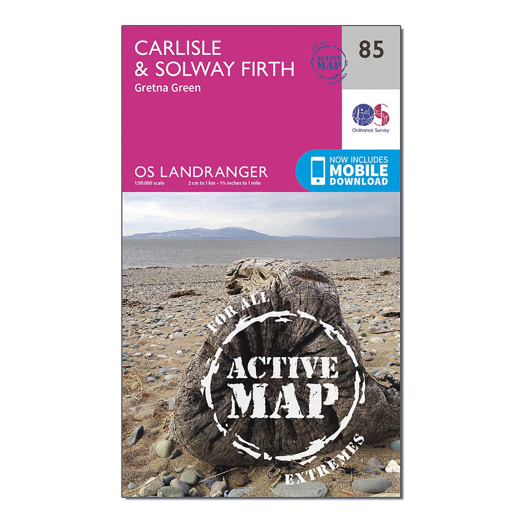 Landranger Active 85 Carlisle  Solway Firth Gretna Green Map With Digital Version
