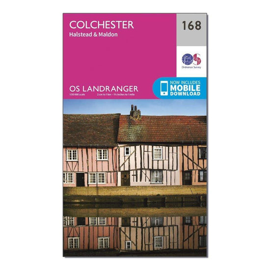 Landranger 168 Colchester Halstead  Maldon Map With Digital Version