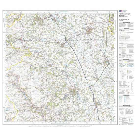 Landranger 99 Northallerton & Ripon, Pateley Bridge & Leyburn Map With Digital Version