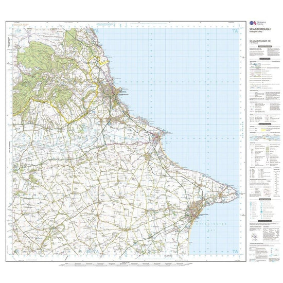 Landranger 101 Scarborough, Bridlington & Filey Map With Digital Version