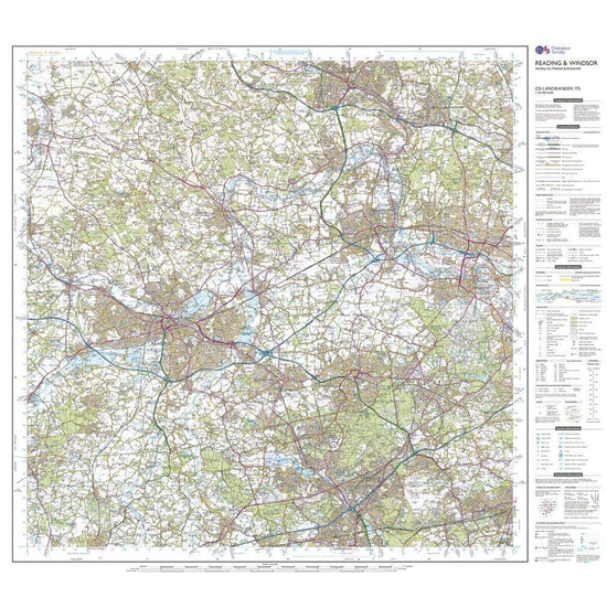 Landranger 175 Reading Windsor HenleyonThames  Bracknell Map With Digital Version