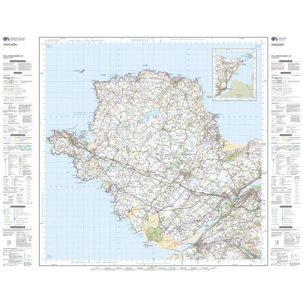 Landranger 114 Anglesey Map With Digital Version