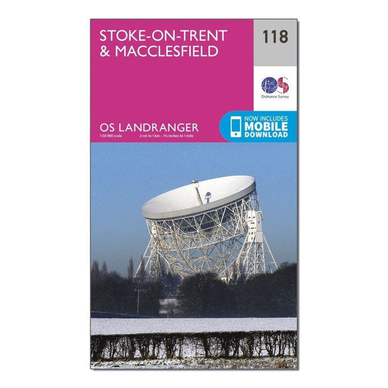 Landranger 118 StokeonTrent  Macclesfield Map With Digital Version