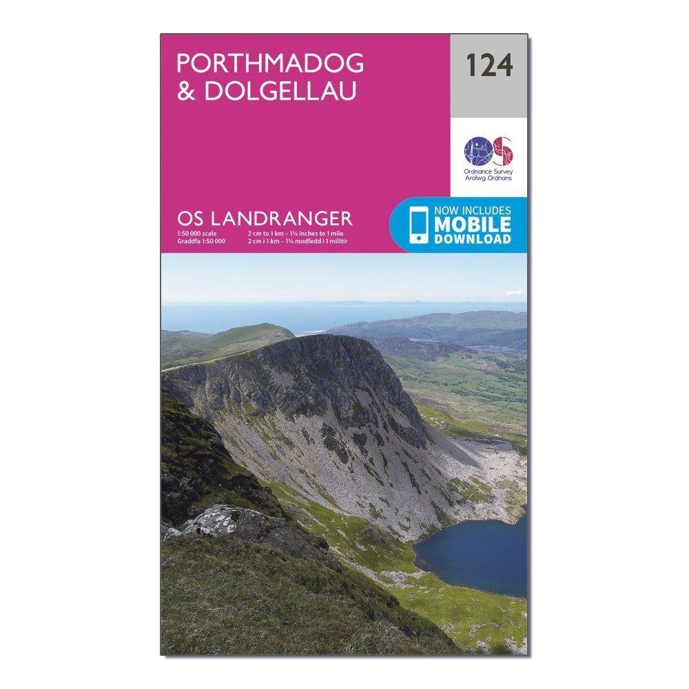 OS Landranger 124 Porthmadog  Dolgellau Map