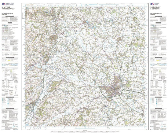 Landranger 126 Shrewsbury & Oswestry Map With Digital Version