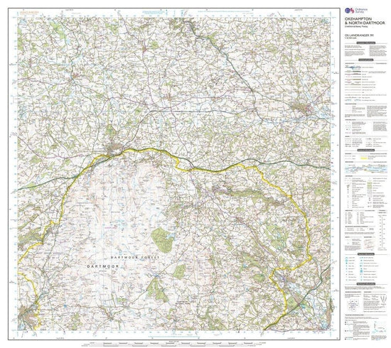 Landranger 191 Okehampton & North Dartmoor Map With Digital Version