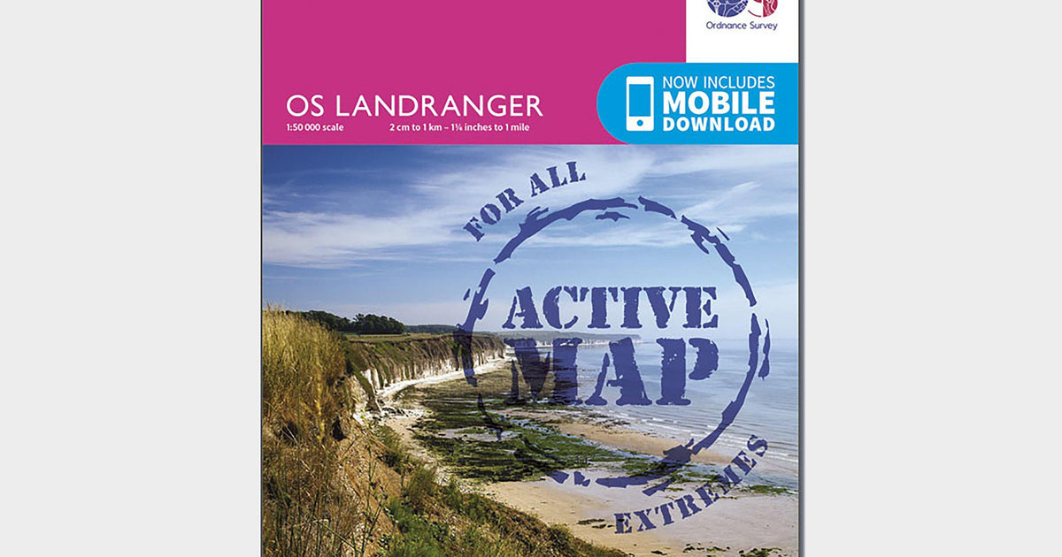 Ordnance Survey Landranger Active 101 Scarborough, Bridlington & Filey ...