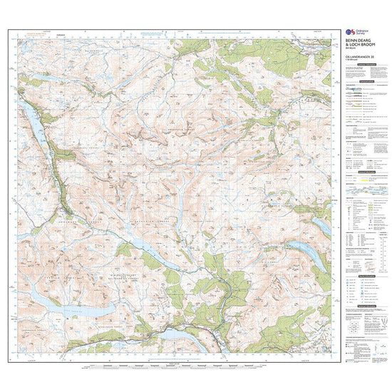 Landranger Active 20 Beinn Dearg & Loch Broom Map With Digital Version