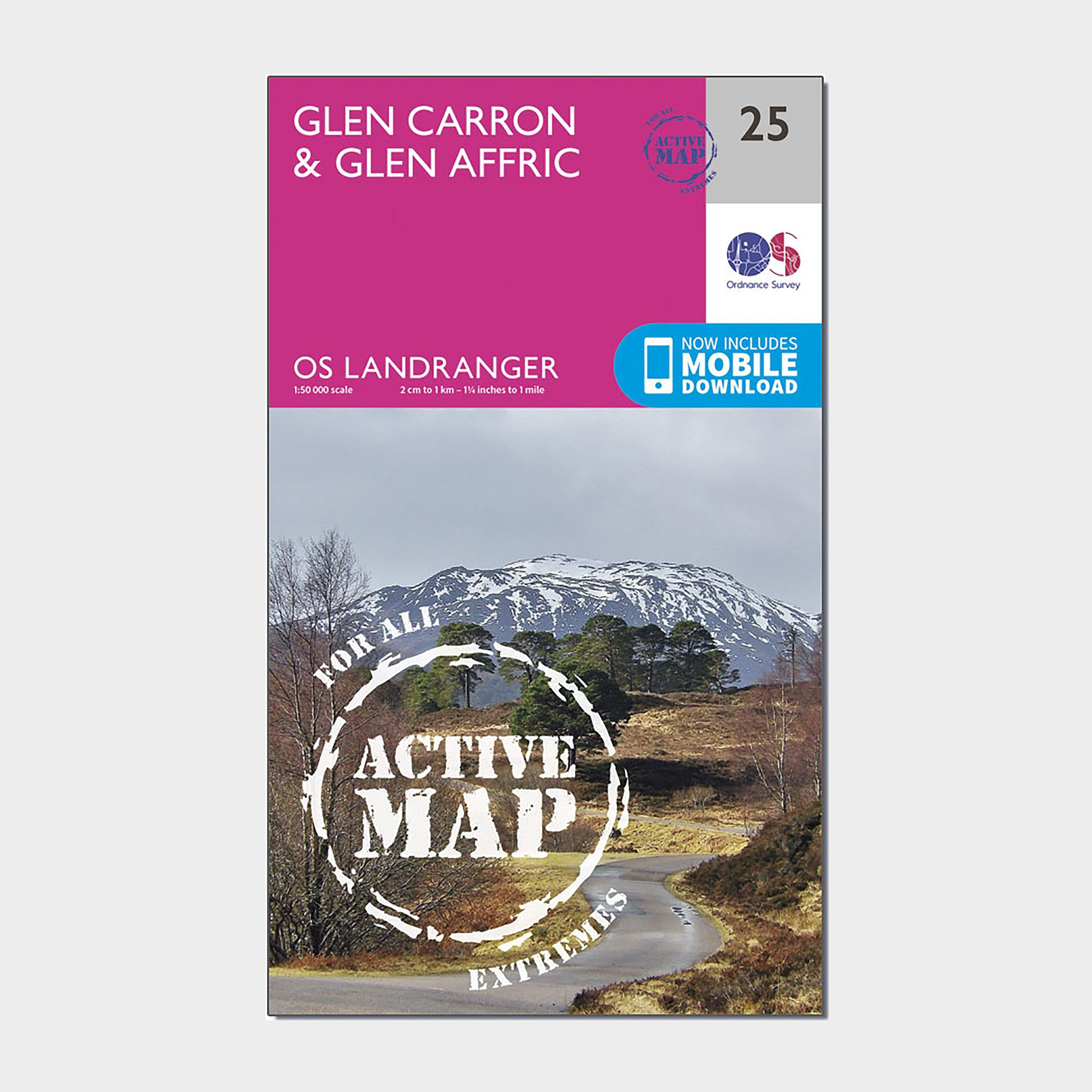 Landranger Active 25 Glen Carron  Glen Affric Map With Digital Version