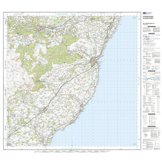 Landranger Active 45 Stonehaven & Banchory Map With Digital Version