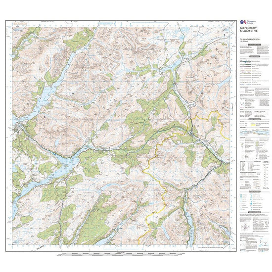 Landranger Active 50 Glen Orchy & Loch Etive Map With Digital Version