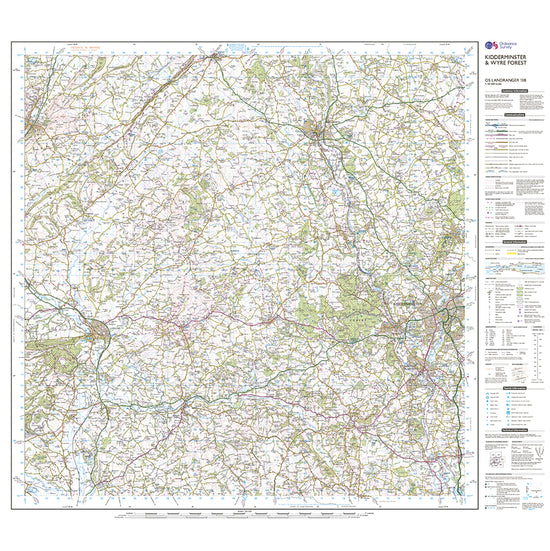 Landranger Active 138 Kidderminster & Wyre Forest Map With Digital Version