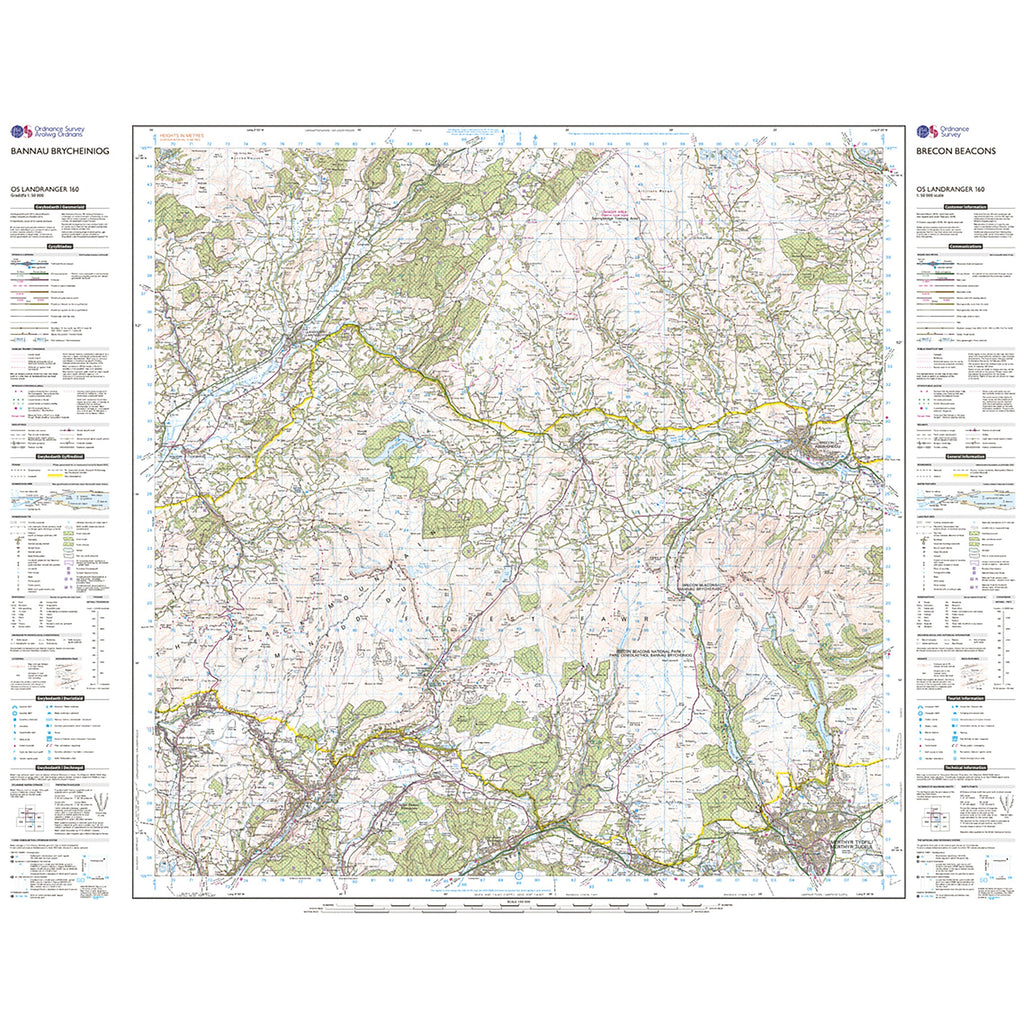 Landranger Active 160 Brecon Beacons Map With Digital Version