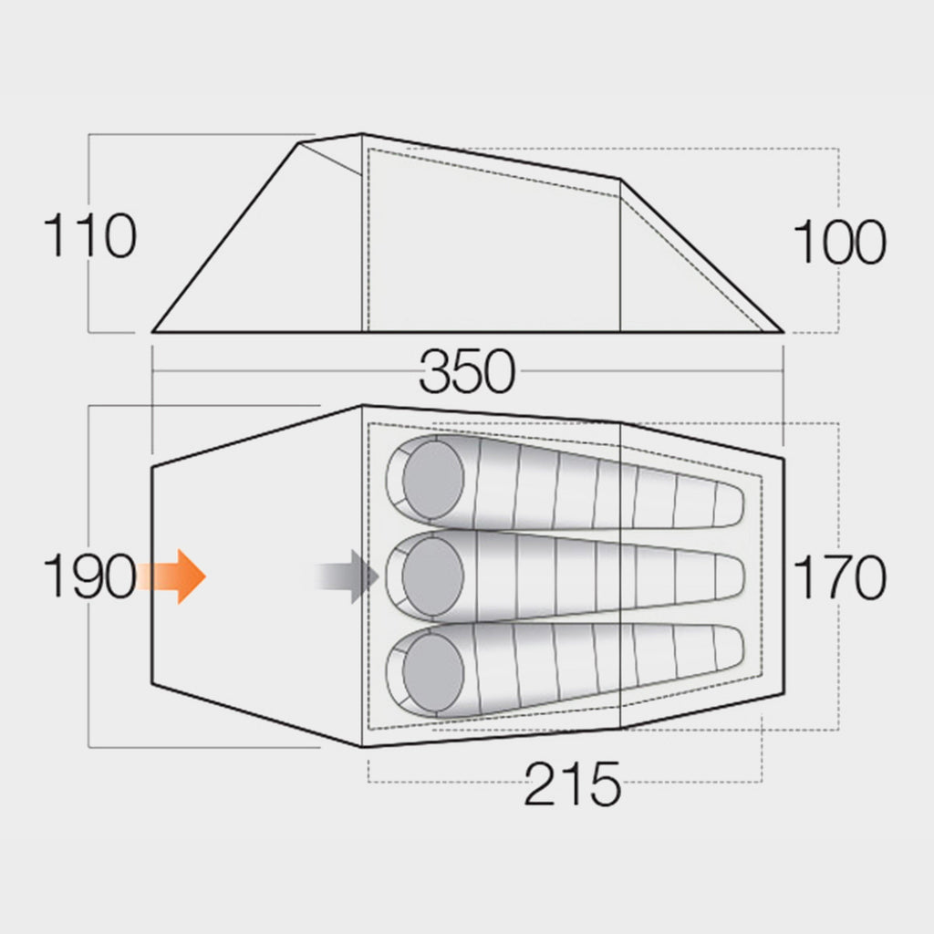 Tempest Pro 300 3 Person Tent